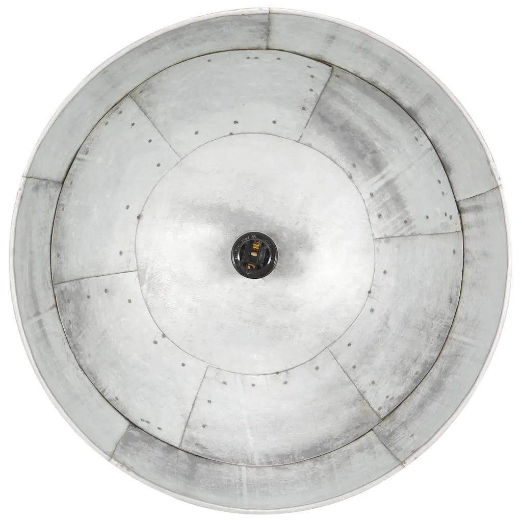 Lampada a Sospensione Vintage 25 W Argento Rotonda 41 cm E27 320541