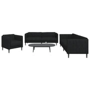 Set d Divani 3 pz Nero in Tessuto 3209231
