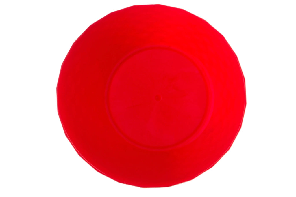 Vaso da fiori in plastica KADAX con supporto, coprivaso, 12 cm, rosso, Kadax