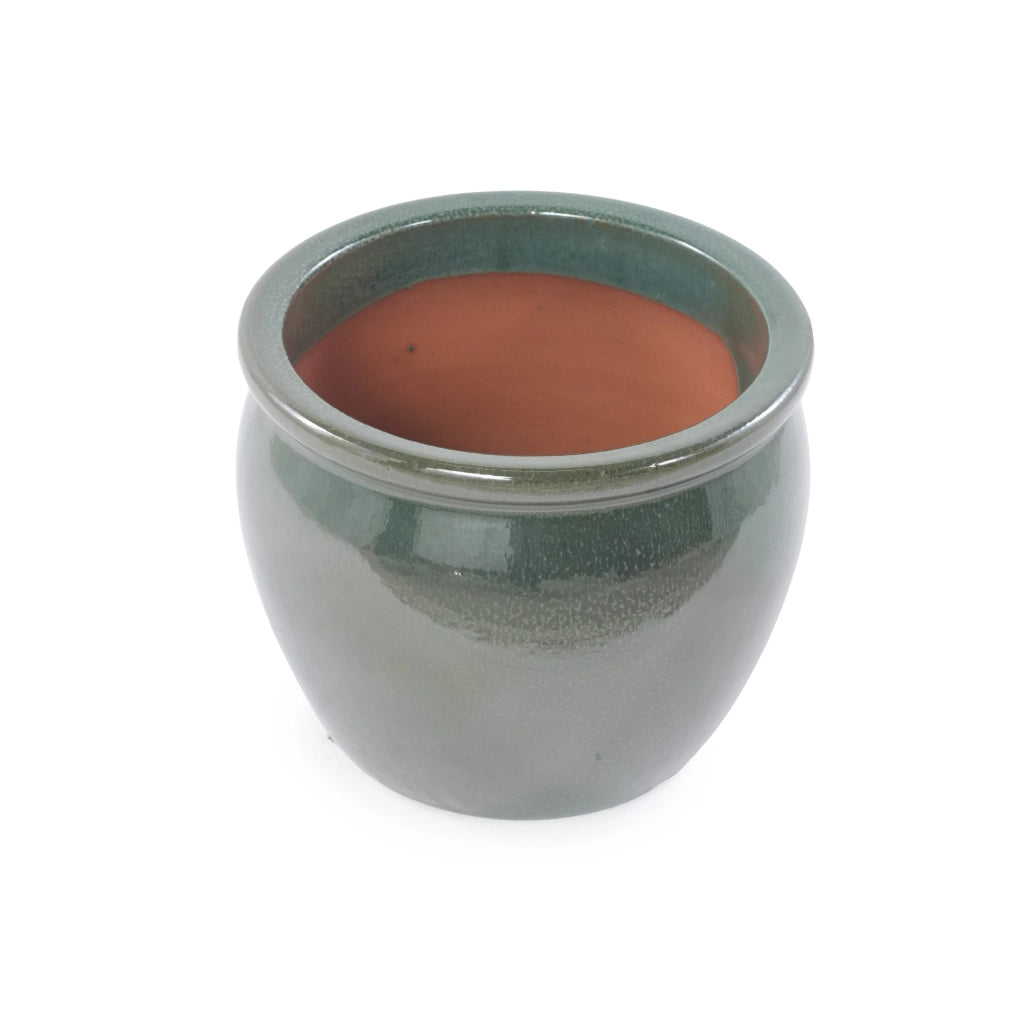 VASI Set da 3 pezzi Ø 37/30/23 cm Ceramica Blu-verde antico