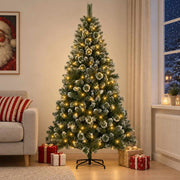 Albero di Natale artificiale 180 cm 300 LED Bianco caldo 3461237