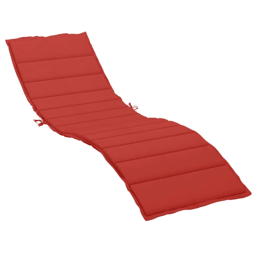 Cuscino per Lettino Rosso 200x50x3 cm in Tessuto Oxford 314194