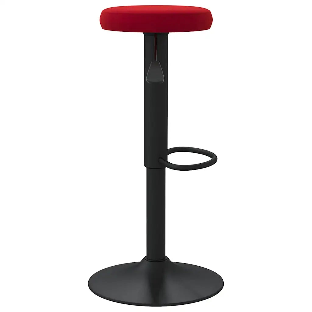 Sgabelli da Bar 2 pz Rosso Vino in Velluto 333149