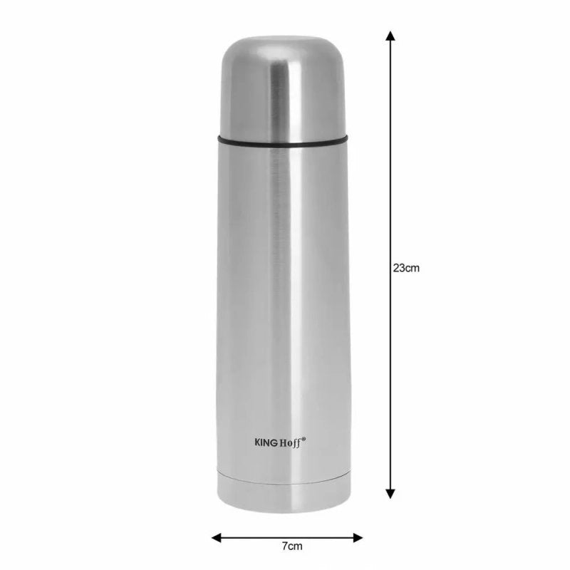 Thermos Kinghoff KH-4052 in acciaio inossidabile con coperchio Click-Clack