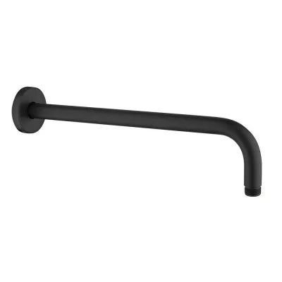 Set doccia nero opaco completo di soffione tondo 20 cm, kit doccetta e miscelatore