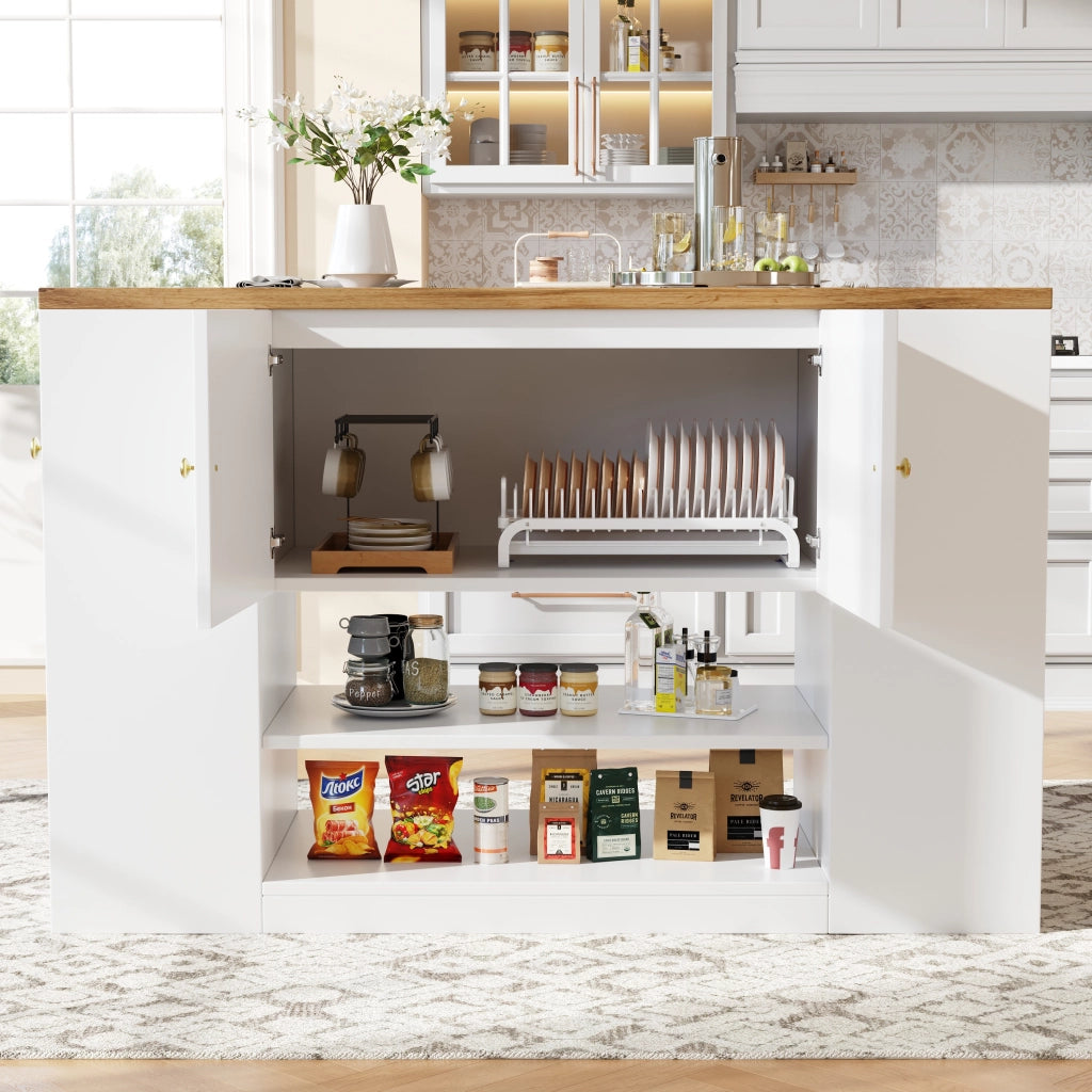Mobile da Cucina con Cassetti e Ripiani ¨C Xylo ¨C Bianco