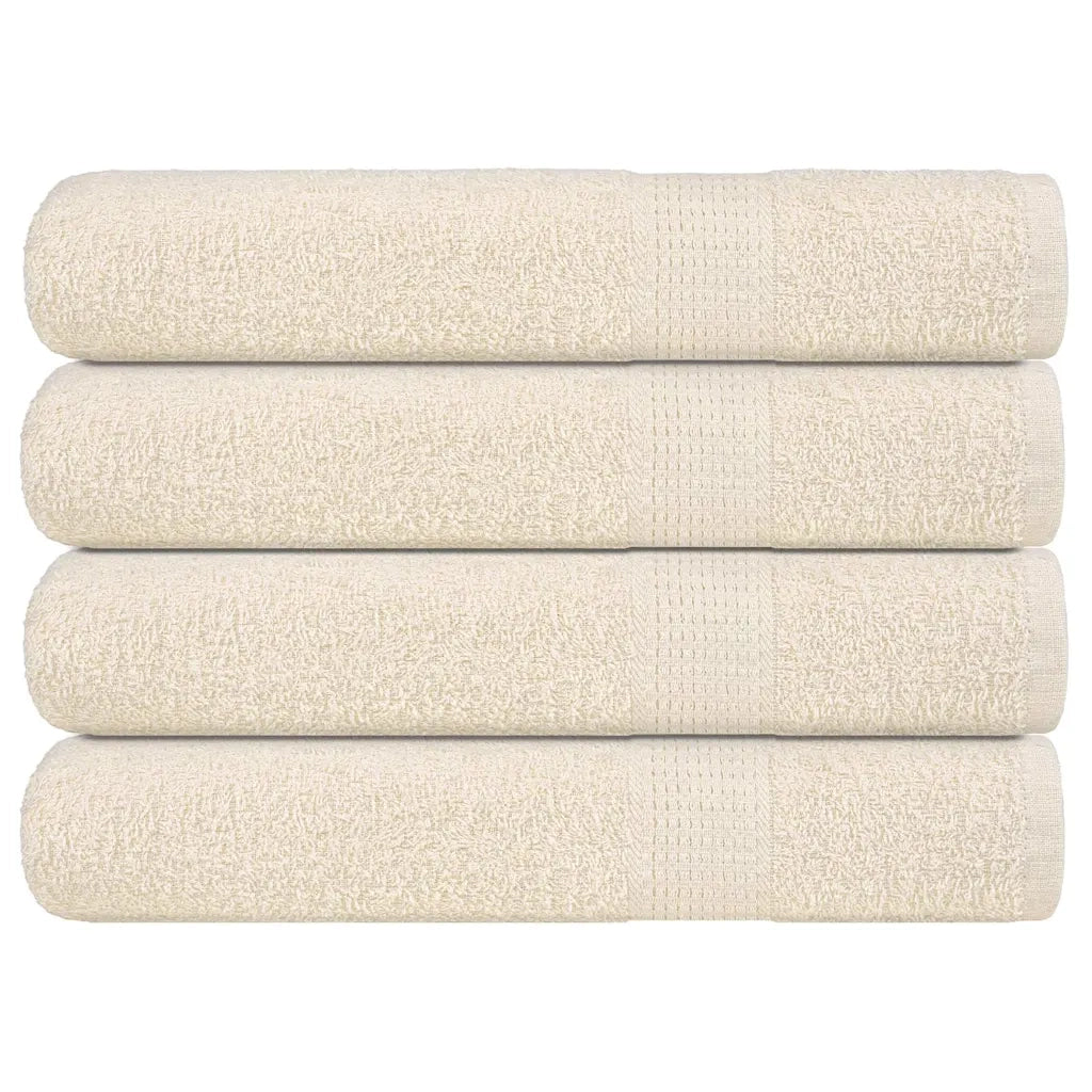 Asciugamani per sauna FROGN 4 pezzi Crema 80x200 cm 360 g/m² 137008