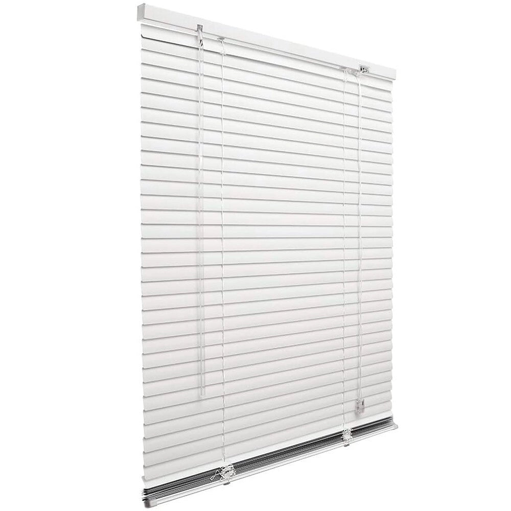 Tenda Veneziana 100x180 Cm Alluminio Bianca Lamelle Inclinabili 25 mm Parasole Finestre Porte
