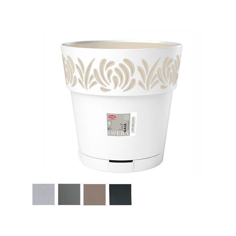 Vaso Gaia Tondo Ris.Acqua Tortora 15 H 15 Stefanpl