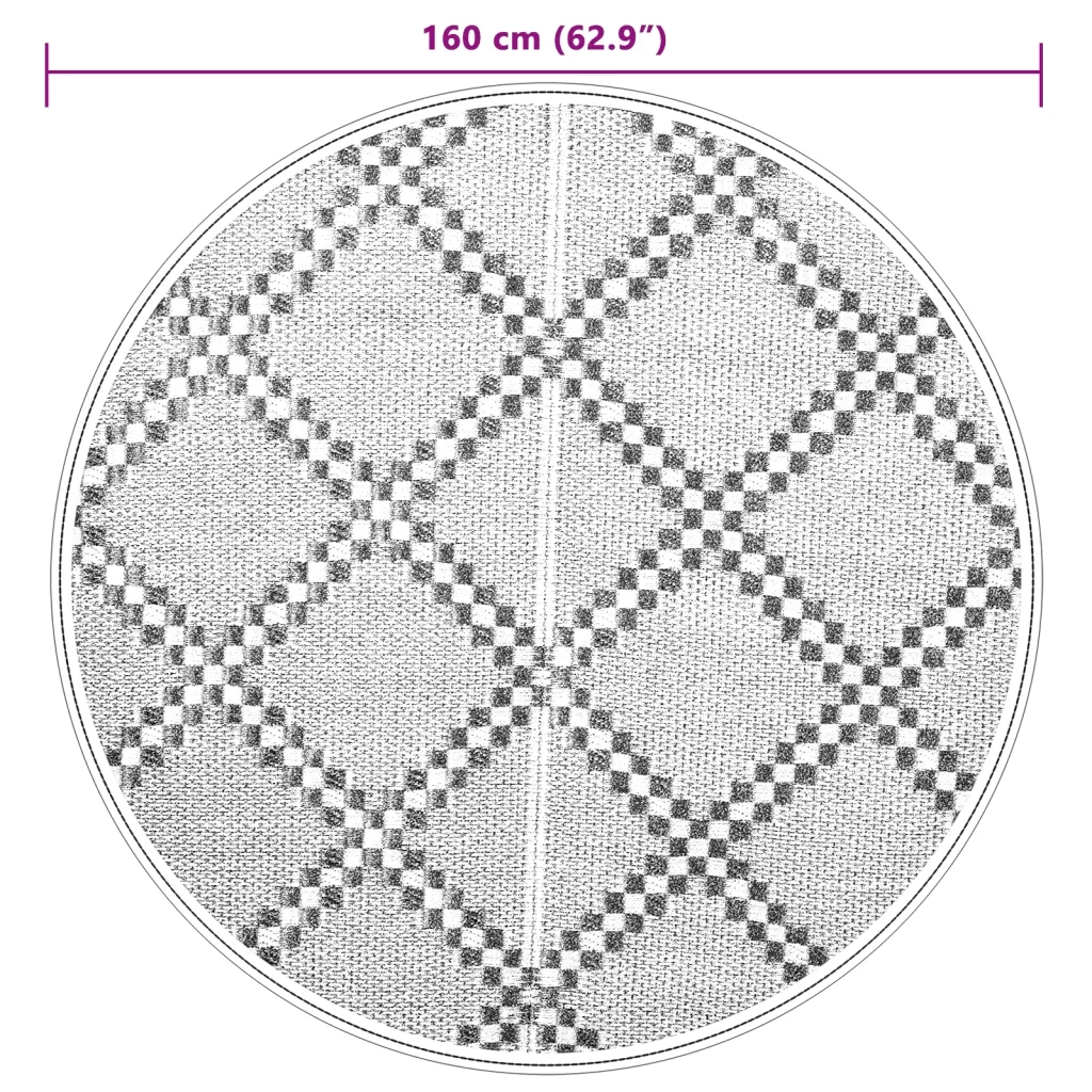 Tappeto da Esterni ARAKIL Marrone ?160 cm in PP CFW9656425
