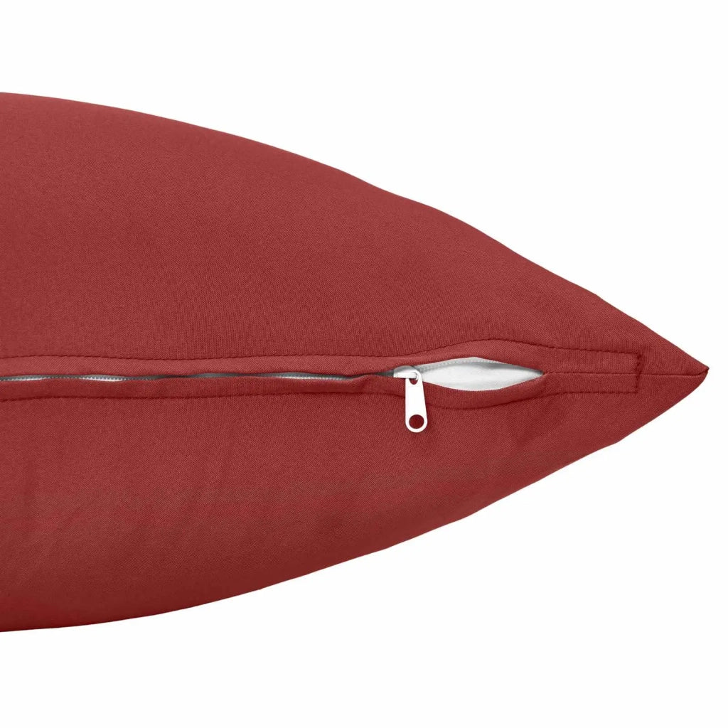 Cuscino con cuscino HEERLEN 2 pz Rosso Vino Poliestere 927458
