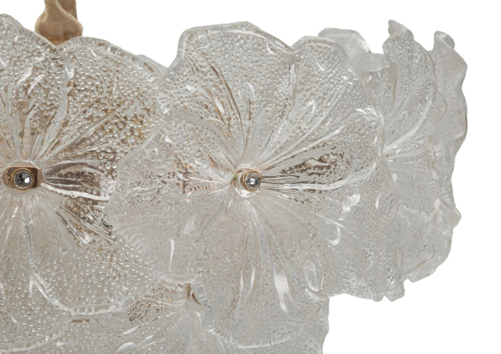 Lampadario Soffitto Ibiscus Ø47x30 cm in Vetro e Ferro Multicolor
