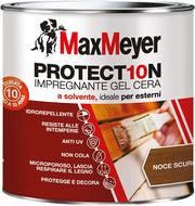 Impregnante a Solvente per Esterni PROTECT10N, Noce Scuro, 0.75L