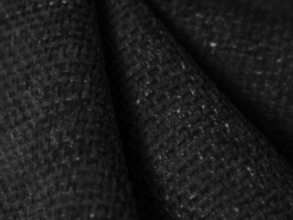 Cosmopolitan Design - Pouf "Nolio" in ciniglia nero 