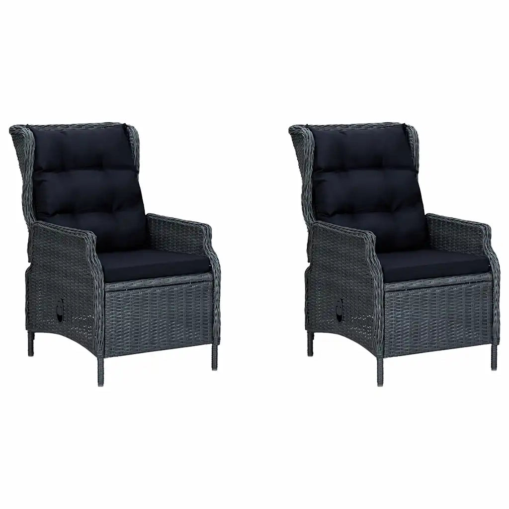 Set Mobili da Pranzo per Giardino 3 pz Grigio Scuro 3067744