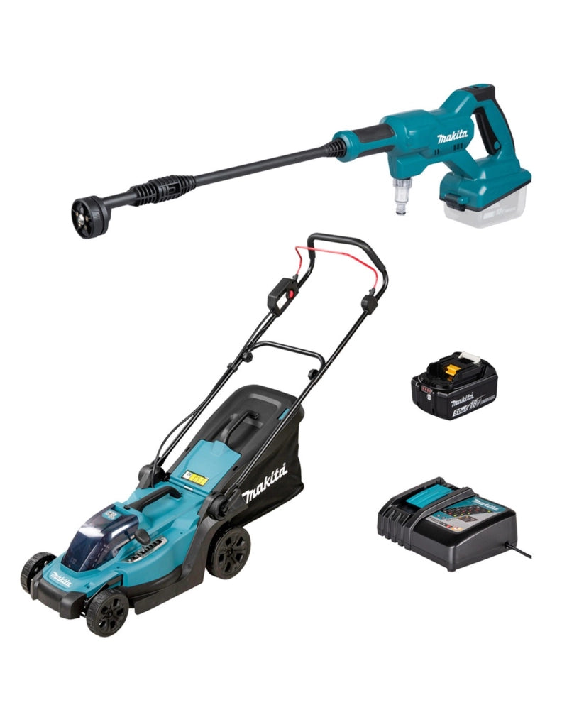 MAKITA Kit DLX2583T (DLM330Z + DHW180Z + BL1850 + DC18RC)