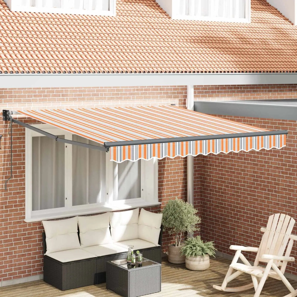 Tenda retrattile Multicolore 350 x 250 cm Poliestere e Metallo 3330296