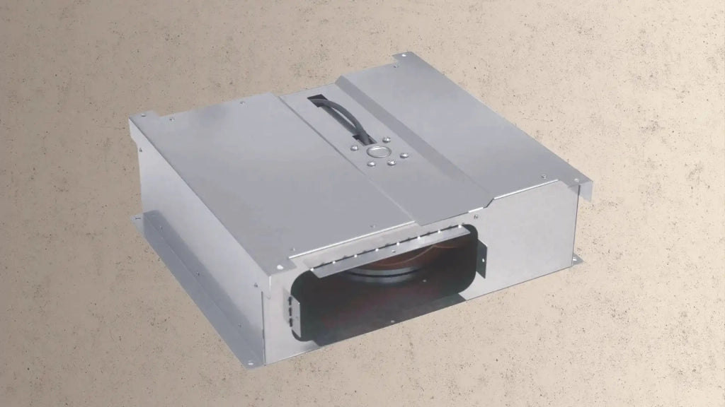 FLAT BOX MOTORE PER INTERNO cm 42x38 - Zincato - 1.300 m3/h
