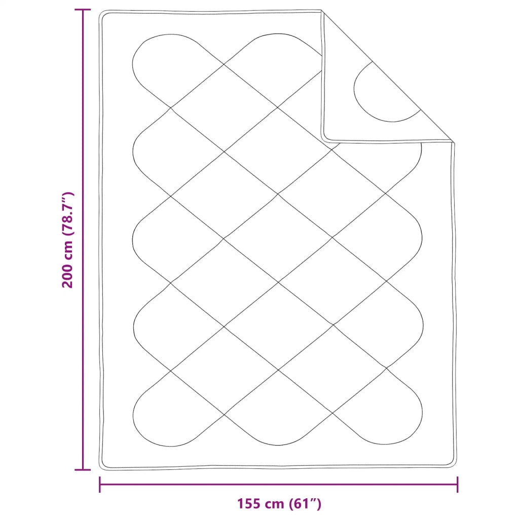 Duvet Estivo con cuscino 2 pcs Bianco Microfibra 3376467