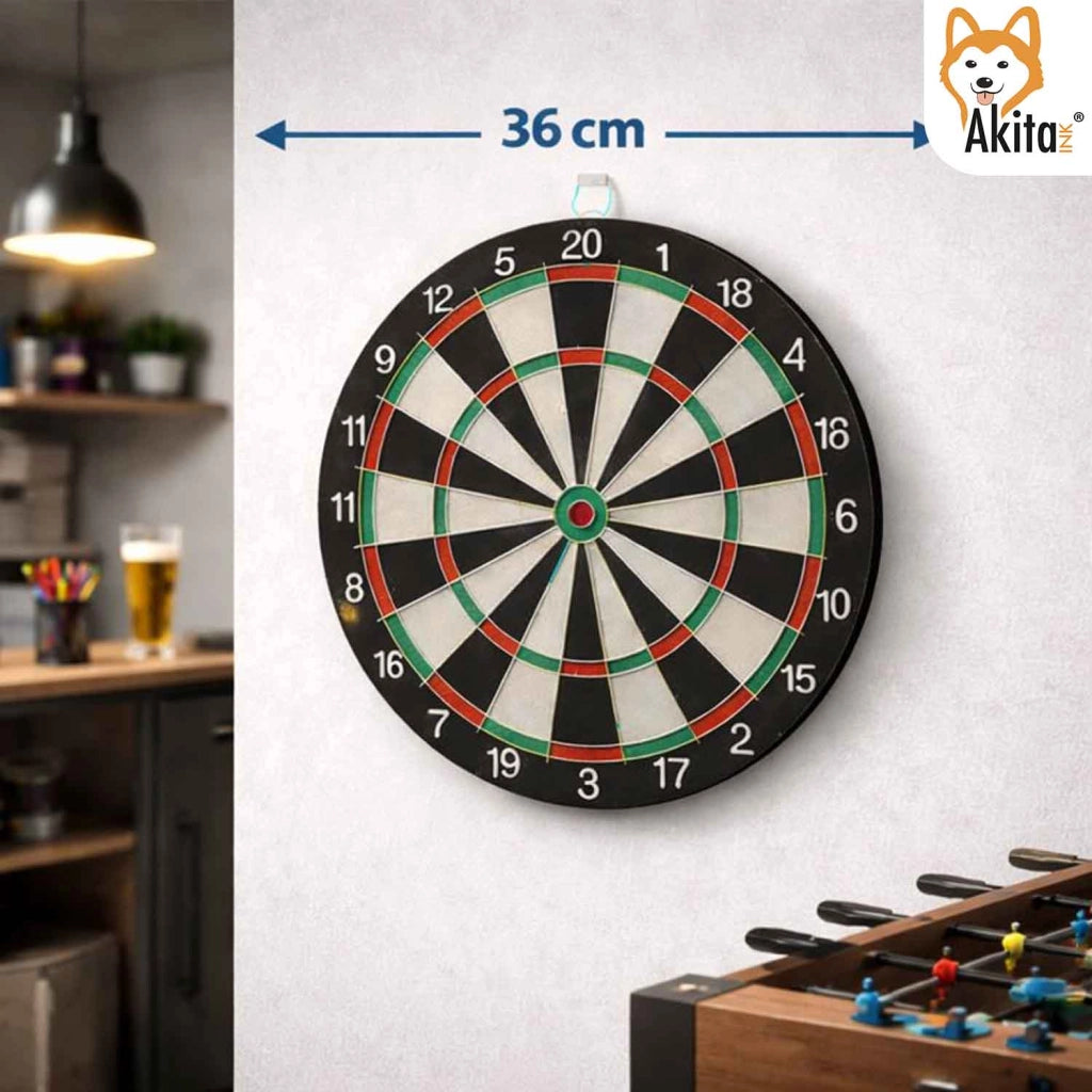 Akitaink Tiro al Bersaglio 36 cm con 6 Freccette