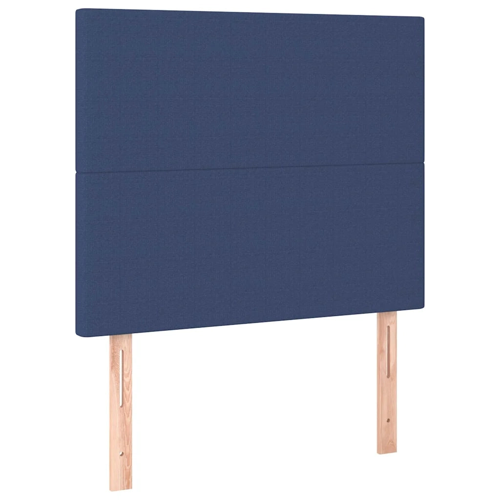Letto a Molle con Materasso e LED Blu 90x190 cm in Tessuto 3134683