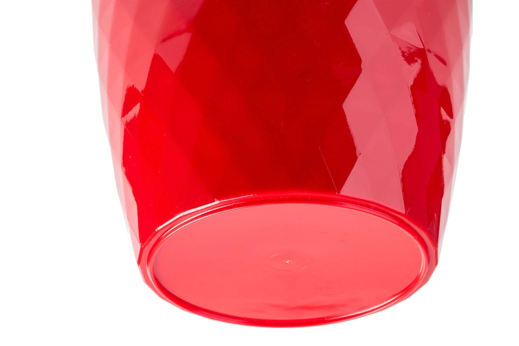 Vaso da fiori in plastica KADAX con supporto, coprivaso, 16 cm, rosso, Kadax
