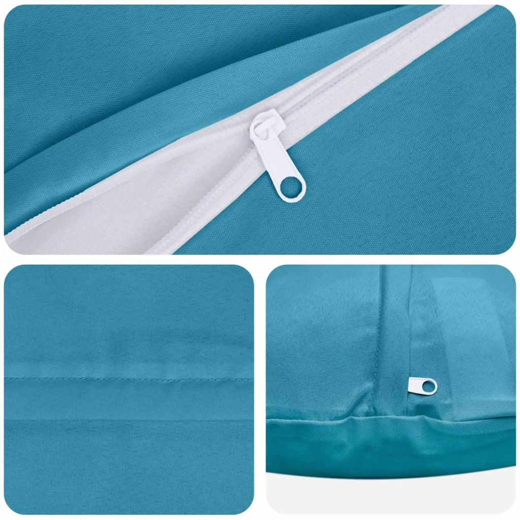 Cuscino con cuscino HEERLEN 6 pz Azzurro Poliestere 928838