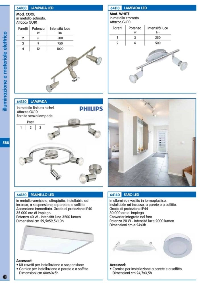 1pz philips lampada 2 faretti gu10 cod:ferx.92391