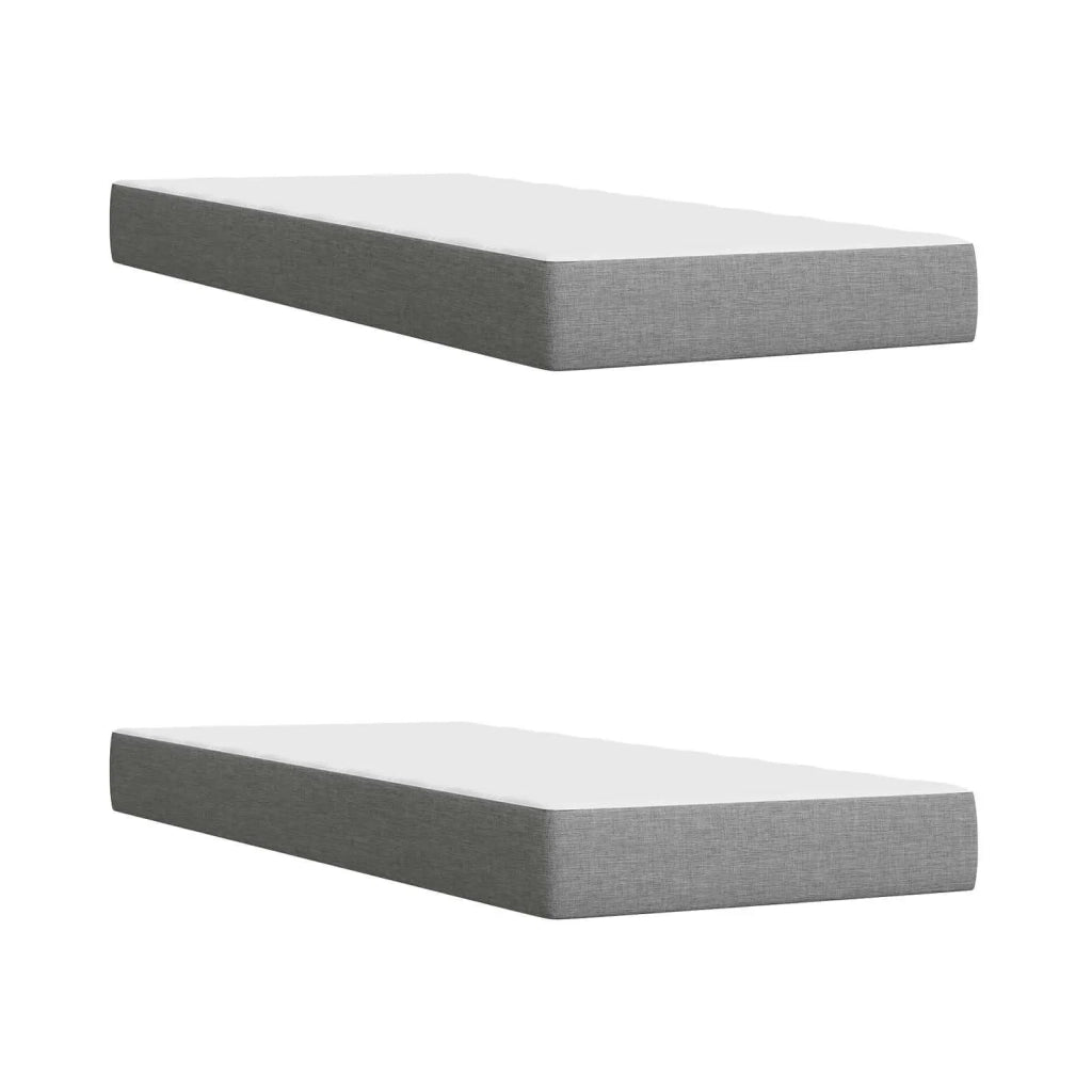 Letto con contenitore LED e materasso Grigio Chiaro 3459360