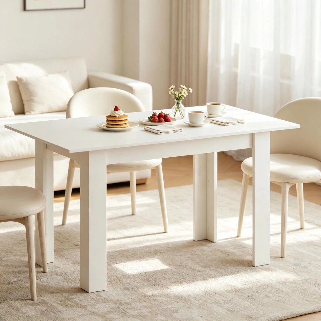 Tavolo da pranzo - moderno - estraibile con prolunga - design versatile - solo tavolo