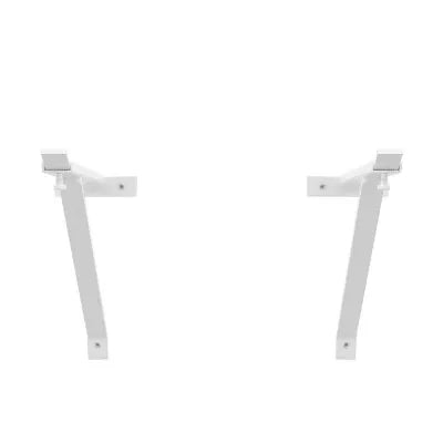 Coppia staffe per pilozzo sospeso regolabili 28-46 cm in acciaio
