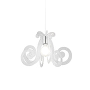 Sospensione Moderna Space Collection Polilux ® Trasp Metallo Cromo E27 D64Cm