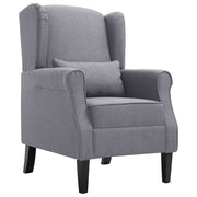Poltrona Grigio Scuro in Tessuto 248616