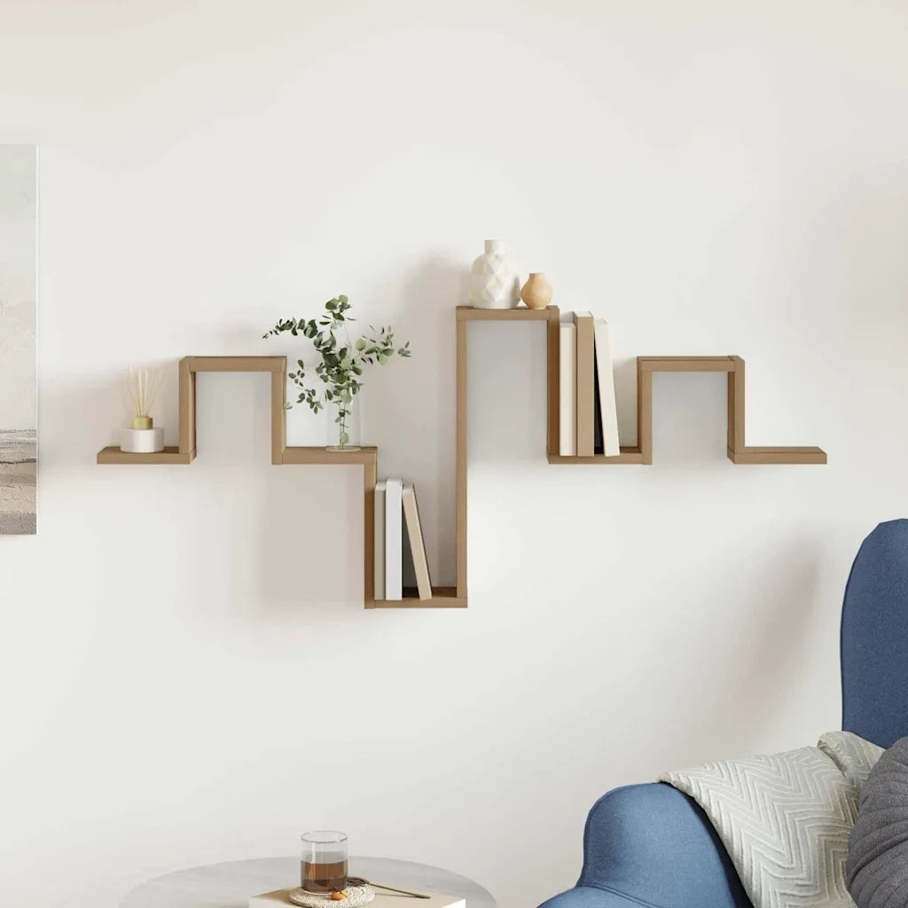 Scaffale da parete Rovere artigianale 104,5 x 43 x 10 cm 869115