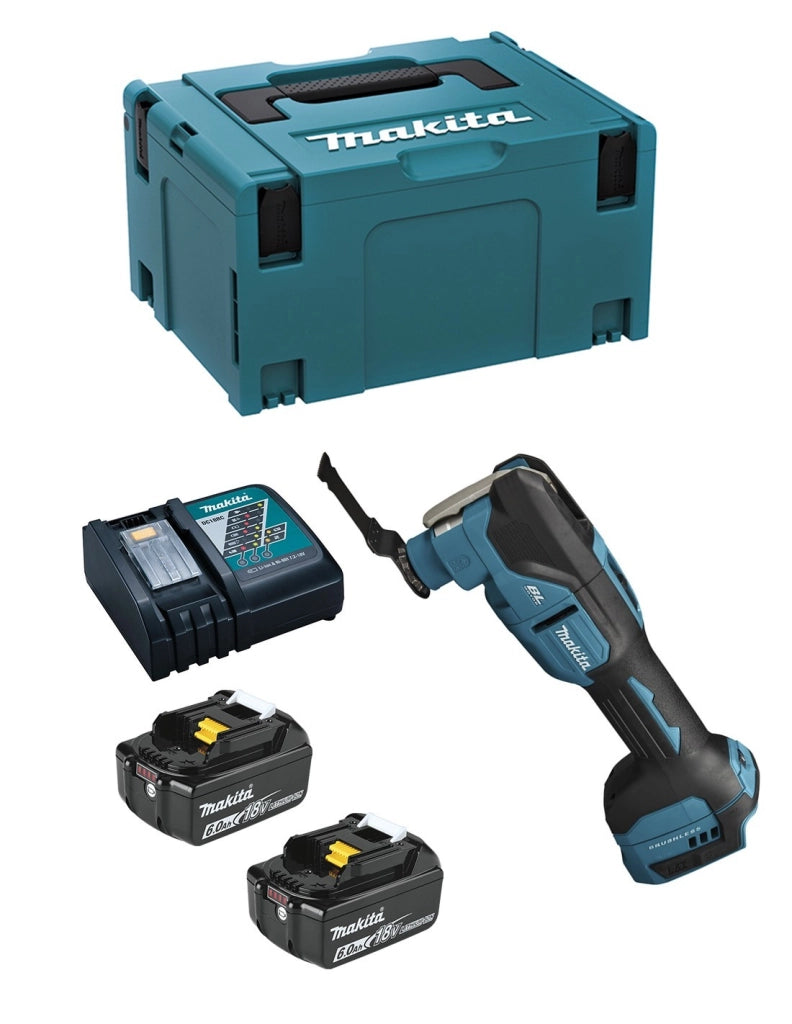 Utensile Multifunzione MAKITA DTM53RXJ (2 x 6,0 Ah + DC18RC + MAKPAC 3)
