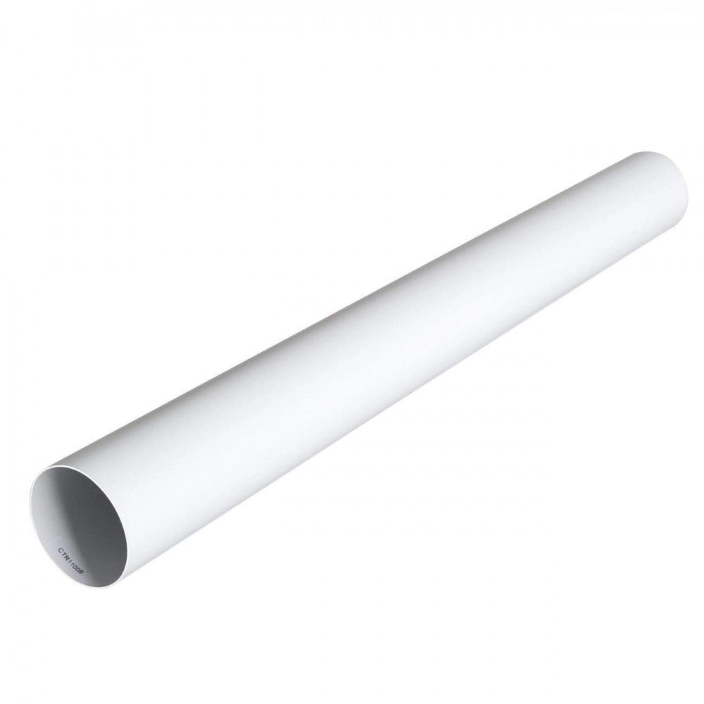 First 100mm da 1mt tubo tondo bianco mm in abs per aerazione cappa