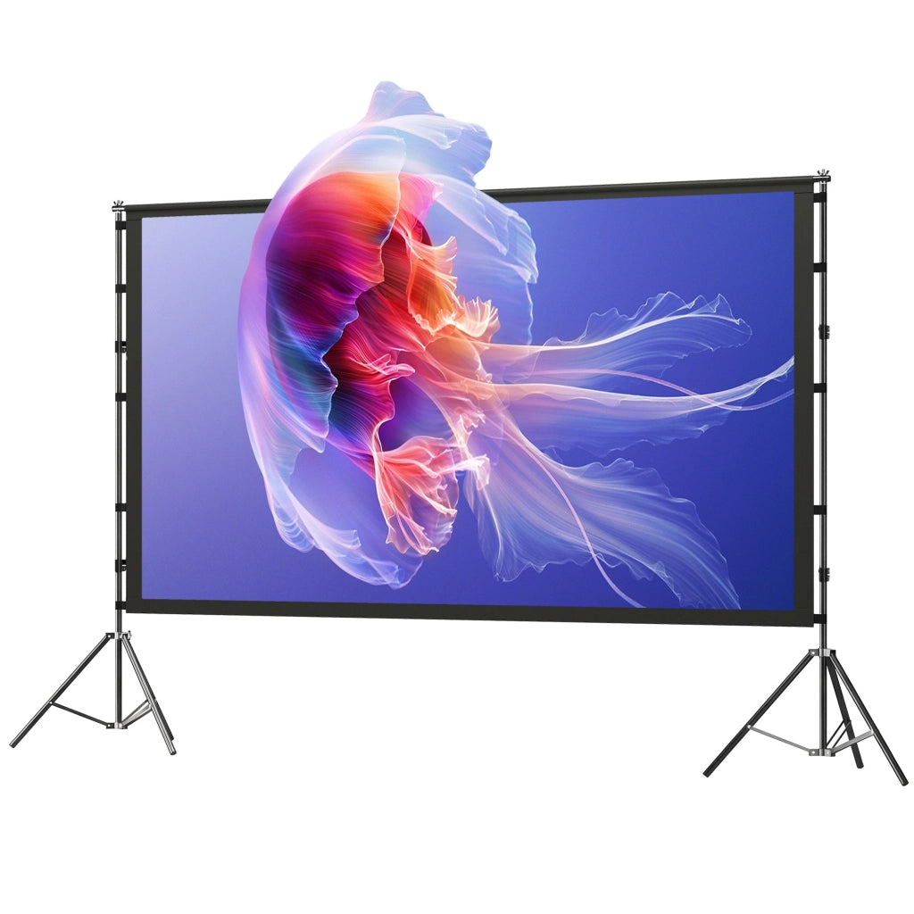 Telo per Proiettore 100' 16:9 ¨C Xylo ¨C HD 4K/8K, 160¡ã, con Treppiede, Bianco