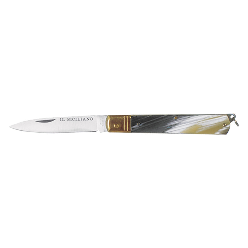 Coltello Sfilato De Luca il Siciliano in Acciaio Inox 150 mm