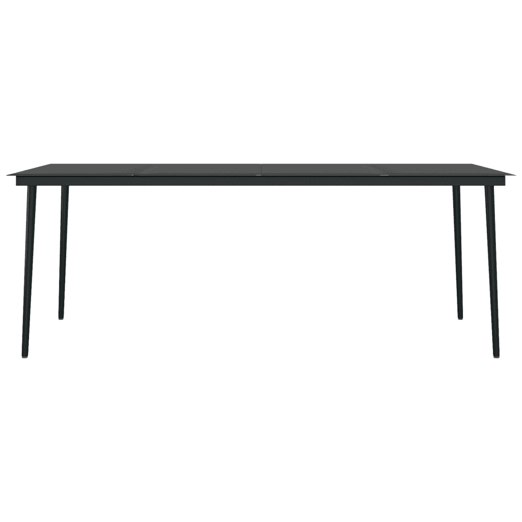 Set da Pranzo da Giardino 9 pz Nero 3099088