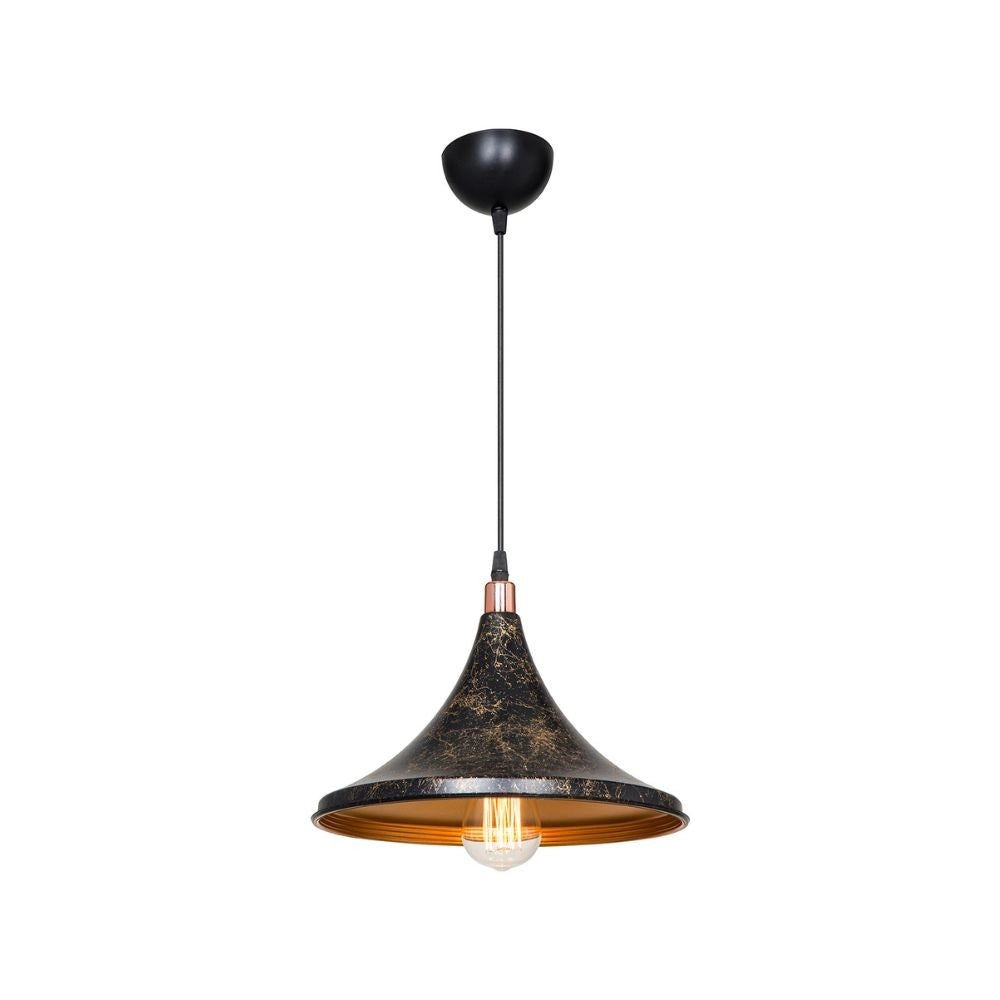 Lampada a sospensione metallo Kalyon ASZ1650 colore nero e oro