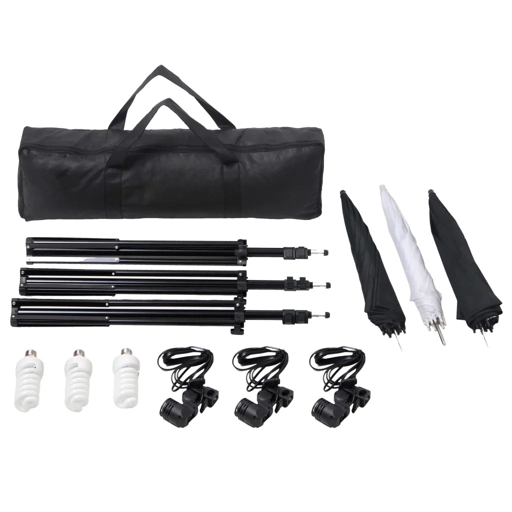 Kit per Studio Fotografico con Set di Luci e Fondale CFW7109364