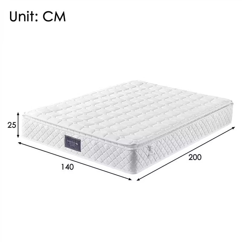 Letto contenitore grigio 140x200 cm con 4 cassetti e materasso