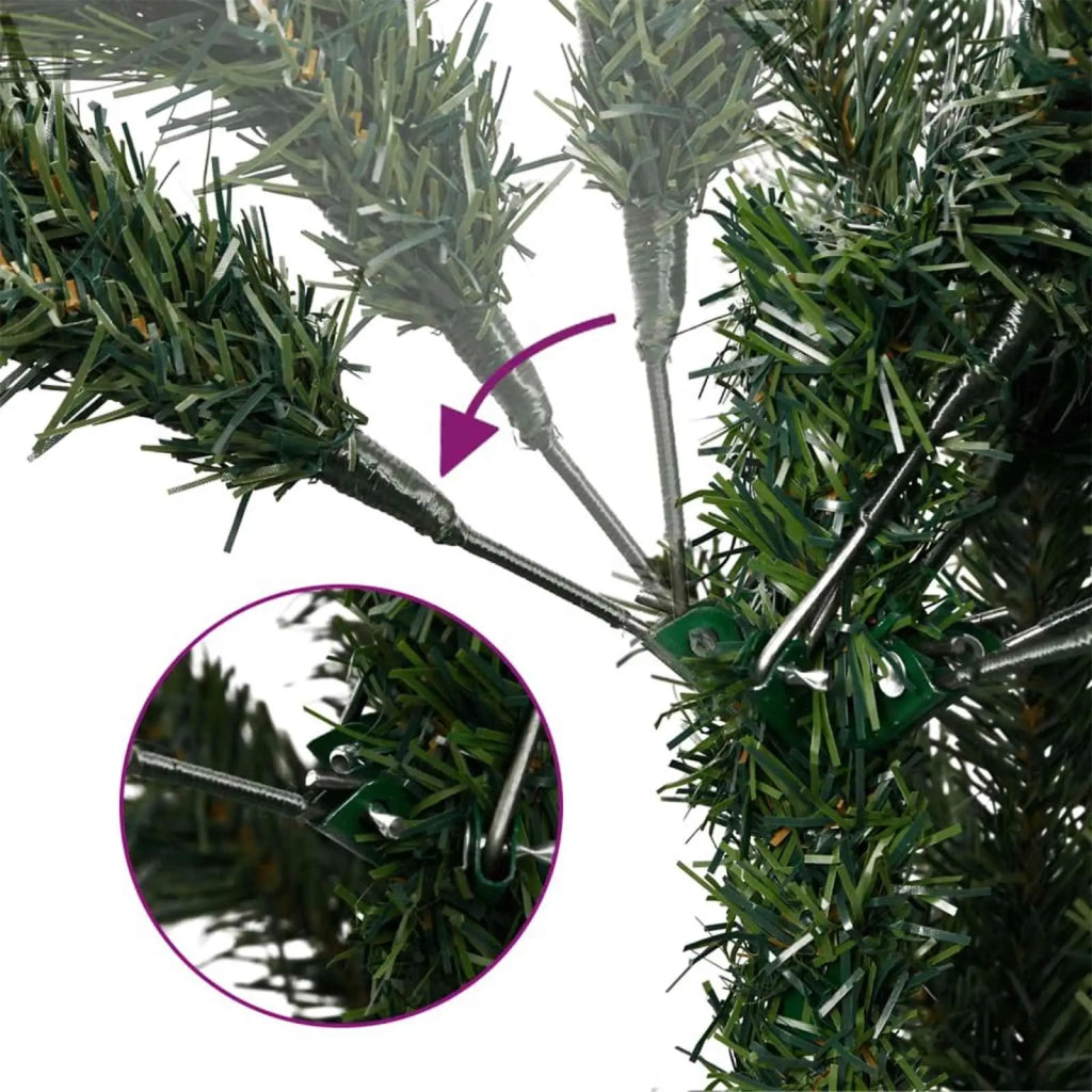 Albero di Natale Artificiale Sottile 240 cm 300 LED 3461119