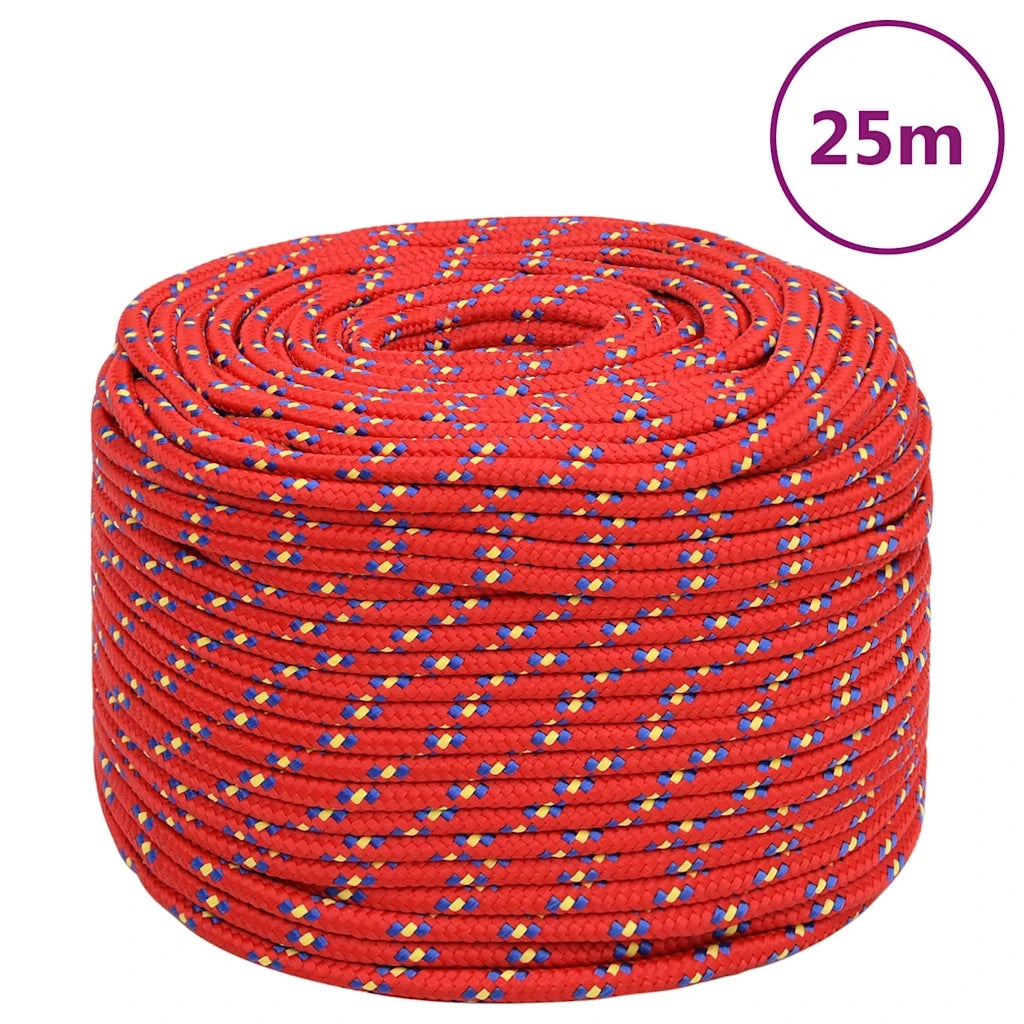 Corda per barca Rossa 10 mm 25 m in Polipropilene 152400