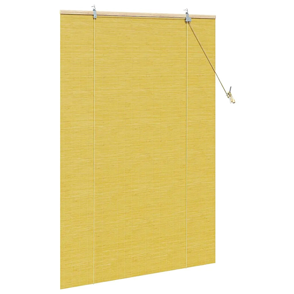 Tenda a rullo Giallo 100 x 160 cm Bambù 42006868