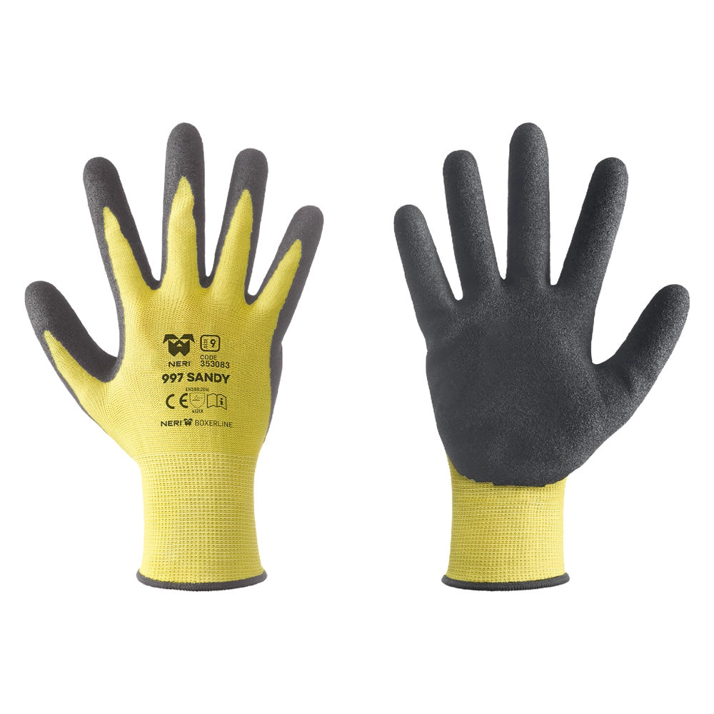GUANTI FILO CONTINUO ART.997 SANDY Tg. 8- 12 coppia  - NERI