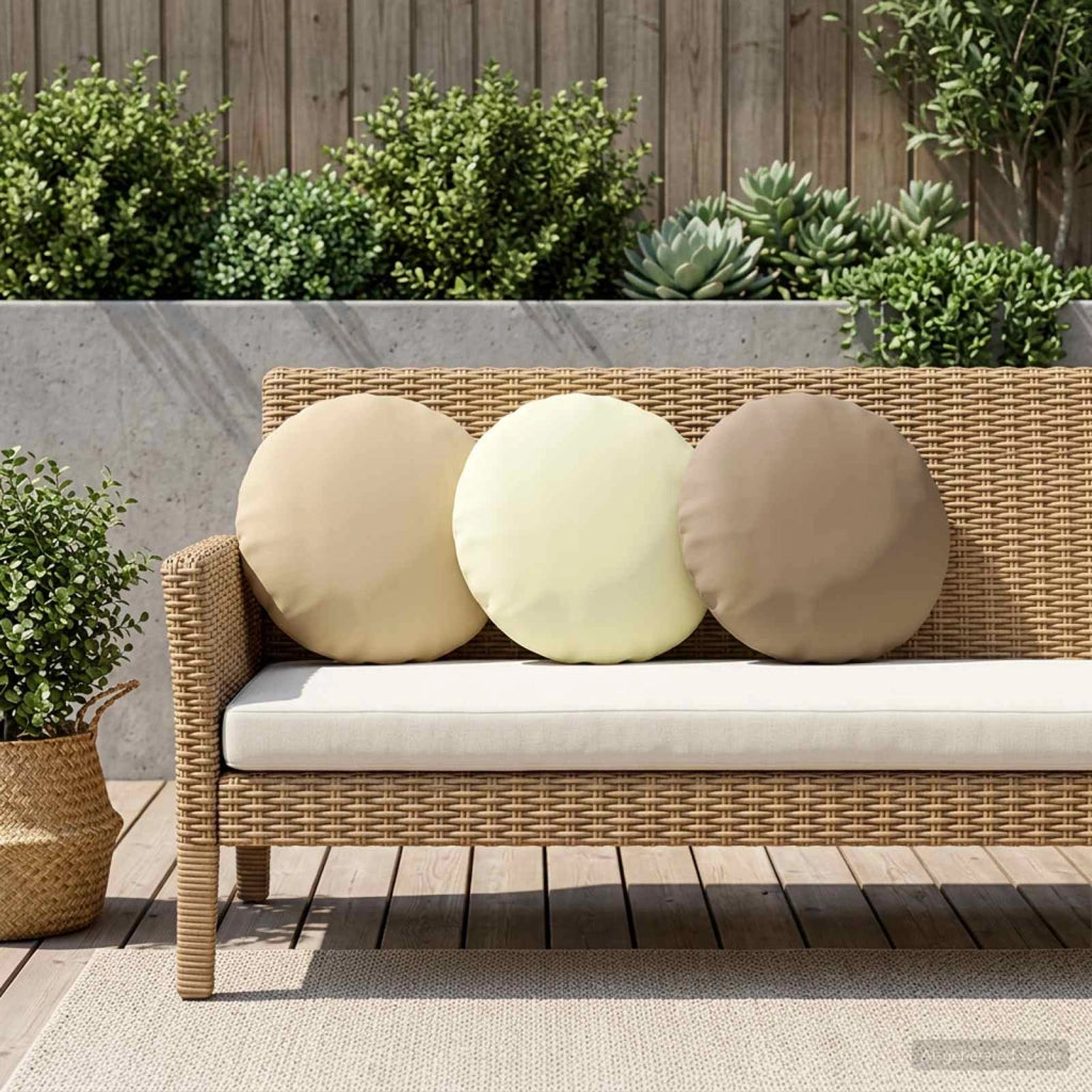 Cuscino con cuscino HEERLEN 6 pz Beige Poliestere 928822