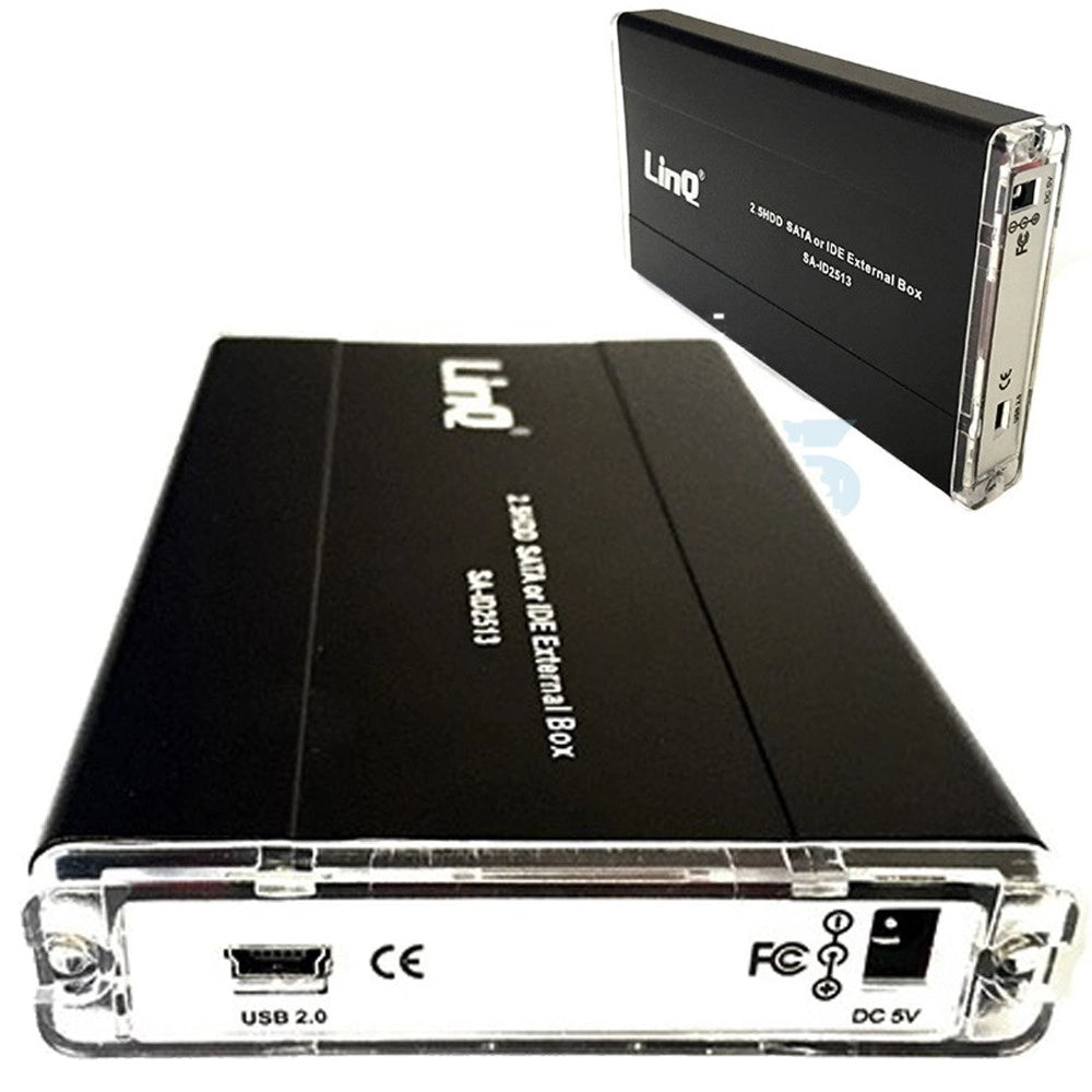 Trade Shop - Case Box Esterno Super Slim Per Hard Disk 2.5" Combo Ide / Sata Usb 2.0 Per Pc -