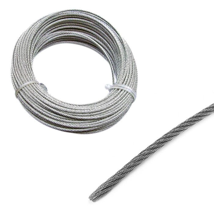 FUNE ACCIAIO INOX Ø 6 mm - rotolo 10 mt