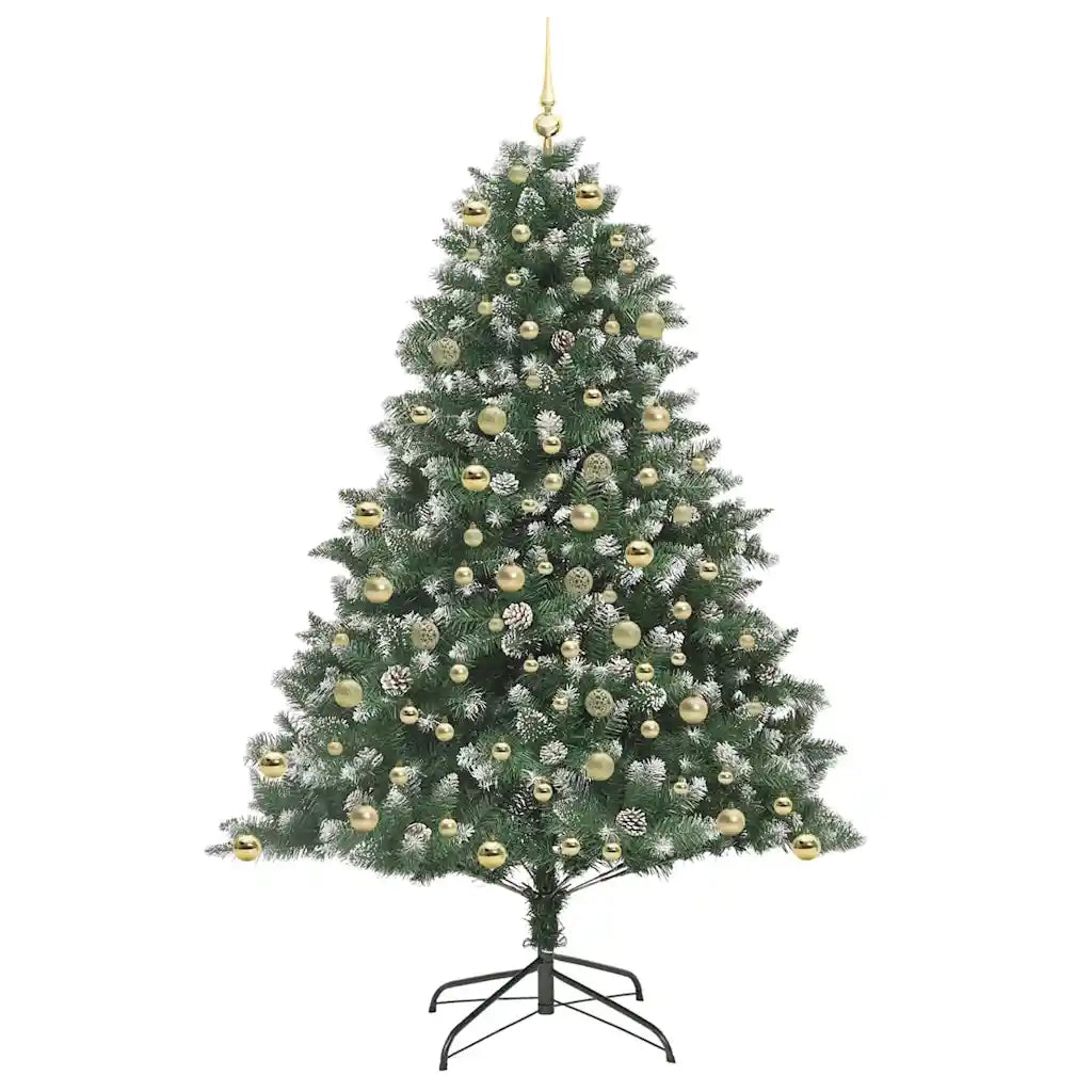 Albero di Natale artificiale con 300 LED Verde 210 cm
